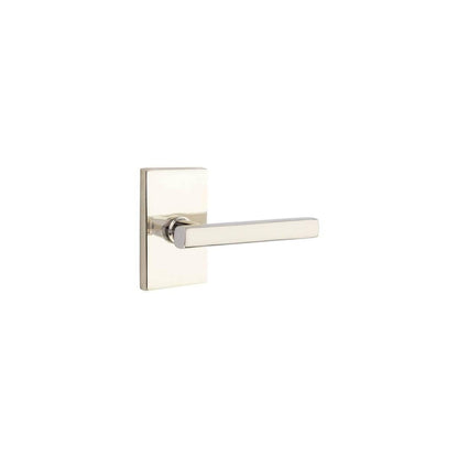 Emtek 5052FRLUS Freestone Dummy Door Lever Pair with Modern Rectangular Rose