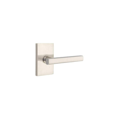 Emtek 5052FRLUS Freestone Dummy Door Lever Pair with Modern Rectangular Rose