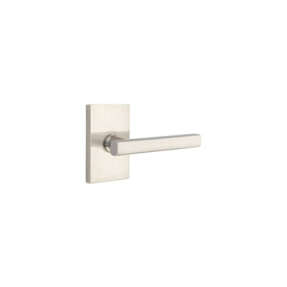 Emtek 5052FRLUS Freestone Dummy Door Lever Pair with Modern Rectangular Rose