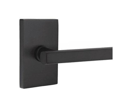 Emtek 5052FRLUS Freestone Dummy Door Lever Pair with Modern Rectangular Rose