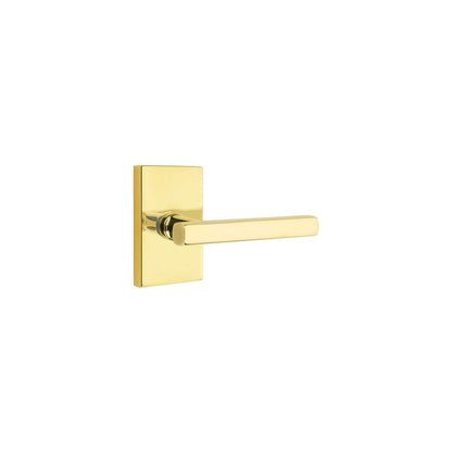 Emtek 5052FRLUS Freestone Dummy Door Lever Pair with Modern Rectangular Rose