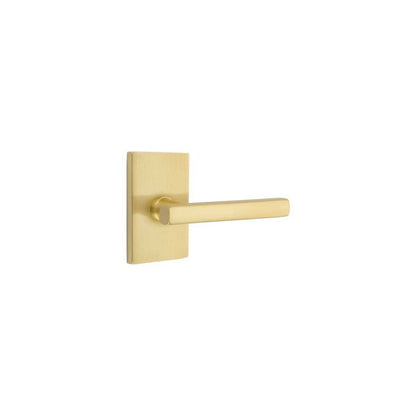 Emtek 5052FRLUS Freestone Dummy Door Lever Pair with Modern Rectangular Rose