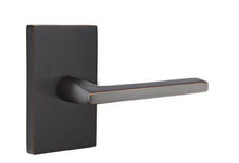 Emtek 5052HLOUS Helios Dummy Door Lever Pair with Modern Rectangular Rose