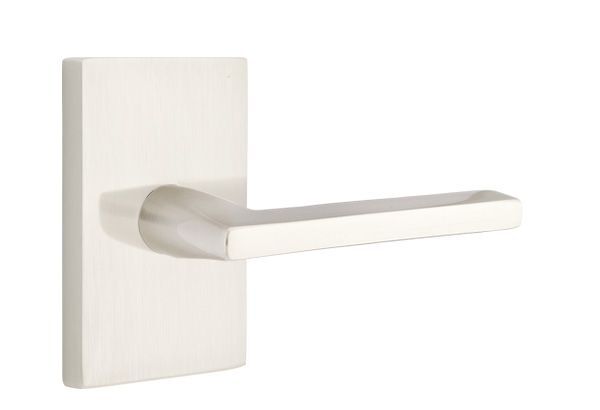 Emtek 5052HLOUS Helios Dummy Door Lever Pair with Modern Rectangular Rose