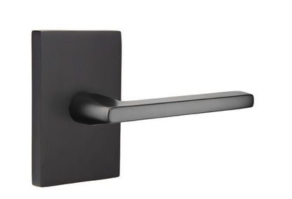Emtek 5052HLOUS Helios Dummy Door Lever Pair with Modern Rectangular Rose