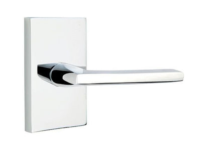 Emtek 5052HLOUS Helios Dummy Door Lever Pair with Modern Rectangular Rose