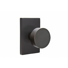 Emtek 5052ROUUS Round Knob Dummy Pair With Modern Rectangular Rose