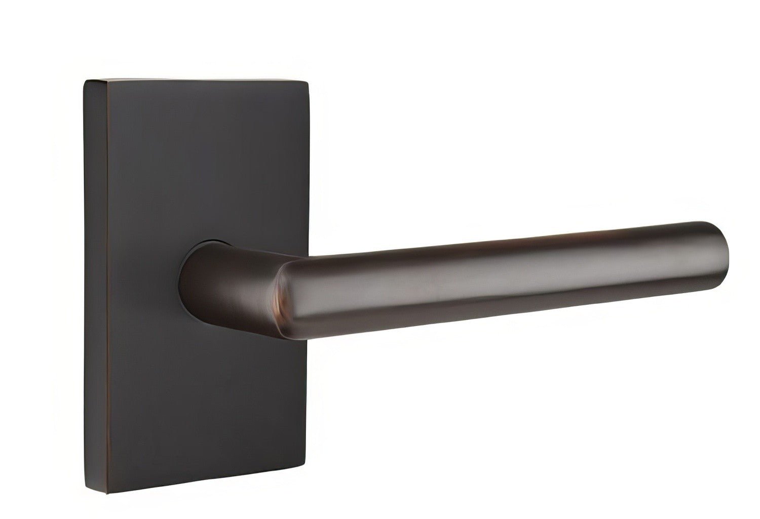 Emtek 5052STUUS Stuttgart Lever Dummy Pair With Modern Rectangular Rose