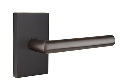 Emtek 5052STUUS Stuttgart Lever Dummy Pair With Modern Rectangular Rose