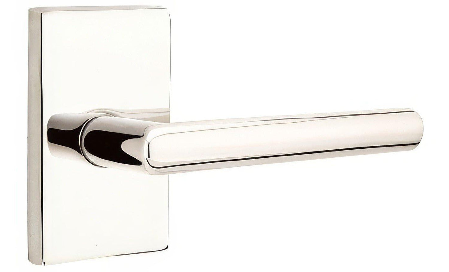 Emtek 5052STUUS Stuttgart Lever Dummy Pair With Modern Rectangular Rose