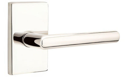 Emtek 5052STUUS Stuttgart Lever Dummy Pair With Modern Rectangular Rose