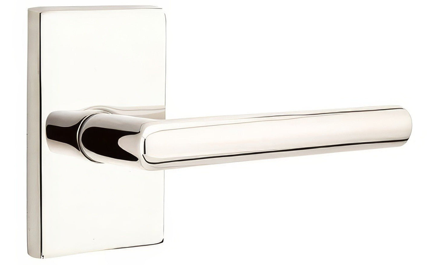 Emtek 5052STUUS Stuttgart Lever Dummy Pair With Modern Rectangular Rose