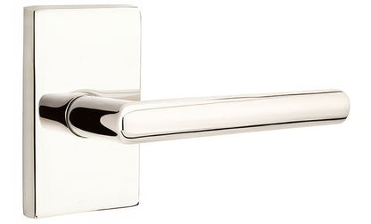 Emtek 5052STUUS Stuttgart Lever Dummy Pair With Modern Rectangular Rose