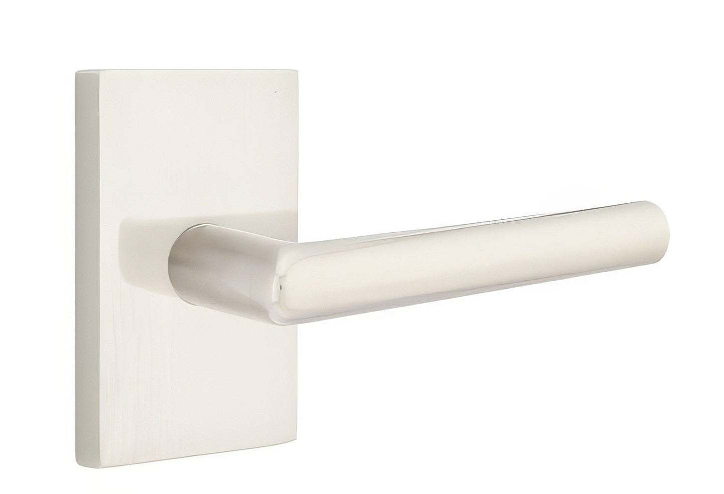 Emtek 5052STUUS Stuttgart Lever Dummy Pair With Modern Rectangular Rose