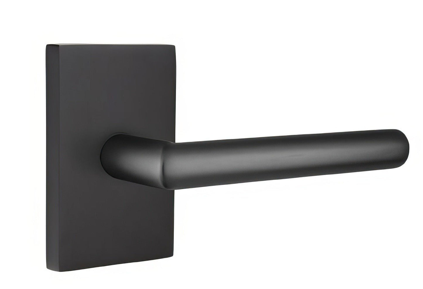 Emtek 5052STUUS Stuttgart Lever Dummy Pair With Modern Rectangular Rose