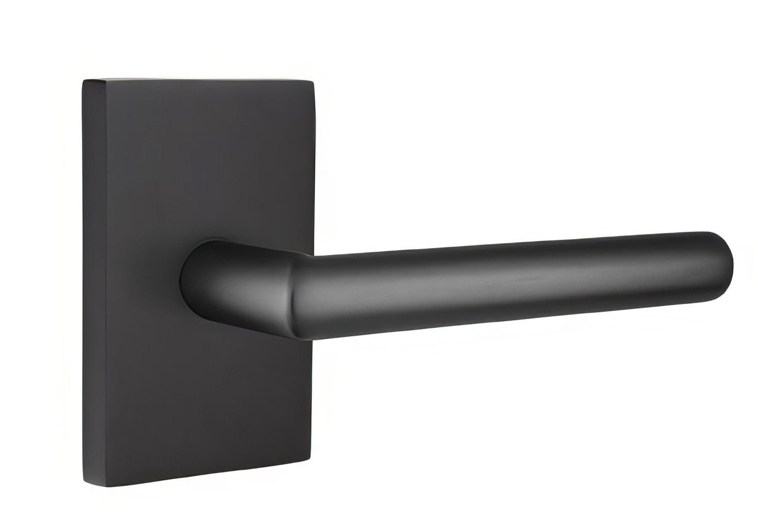 Emtek 5052STUUS Stuttgart Lever Dummy Pair With Modern Rectangular Rose