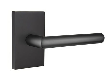 Emtek 5052STUUS Stuttgart Lever Dummy Pair With Modern Rectangular Rose
