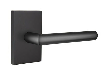 Emtek 5052STUUS Stuttgart Lever Dummy Pair With Modern Rectangular Rose