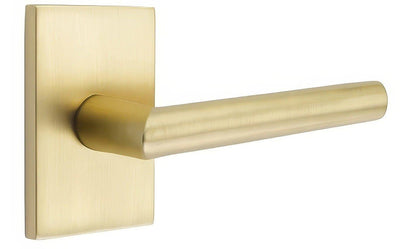 Emtek 5052STUUS Stuttgart Lever Dummy Pair With Modern Rectangular Rose