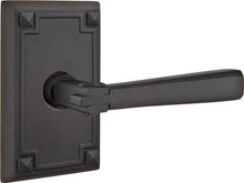 Emtek 5055ACUS Arts and Crafts Dummy Door Lever Pair with Arts and Crafts Rectangular Rose