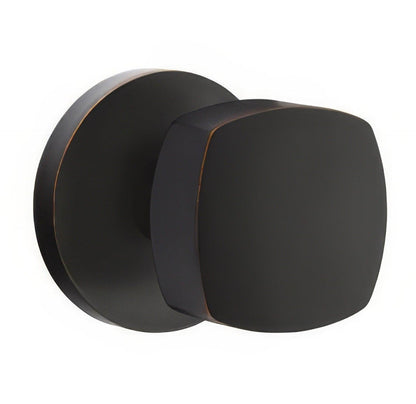 Emtek 5059FRKUS Freestone Knob Dummy Pair With Disk Rose