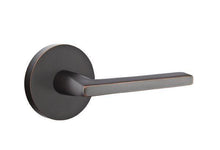 Emtek 5059HLOUS Helios Dummy Door Lever Pair with Disk Rose