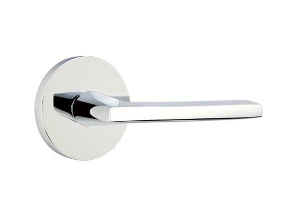 Emtek 5059HLOUS Helios Dummy Door Lever Pair with Disk Rose
