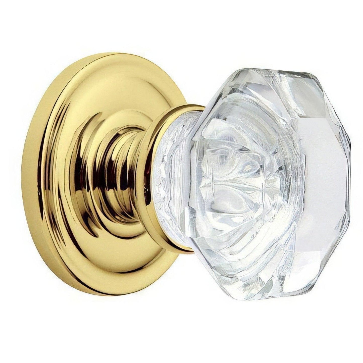 Baldwin 5080.IDM Filmore Crystal Half Dummy Door Knob