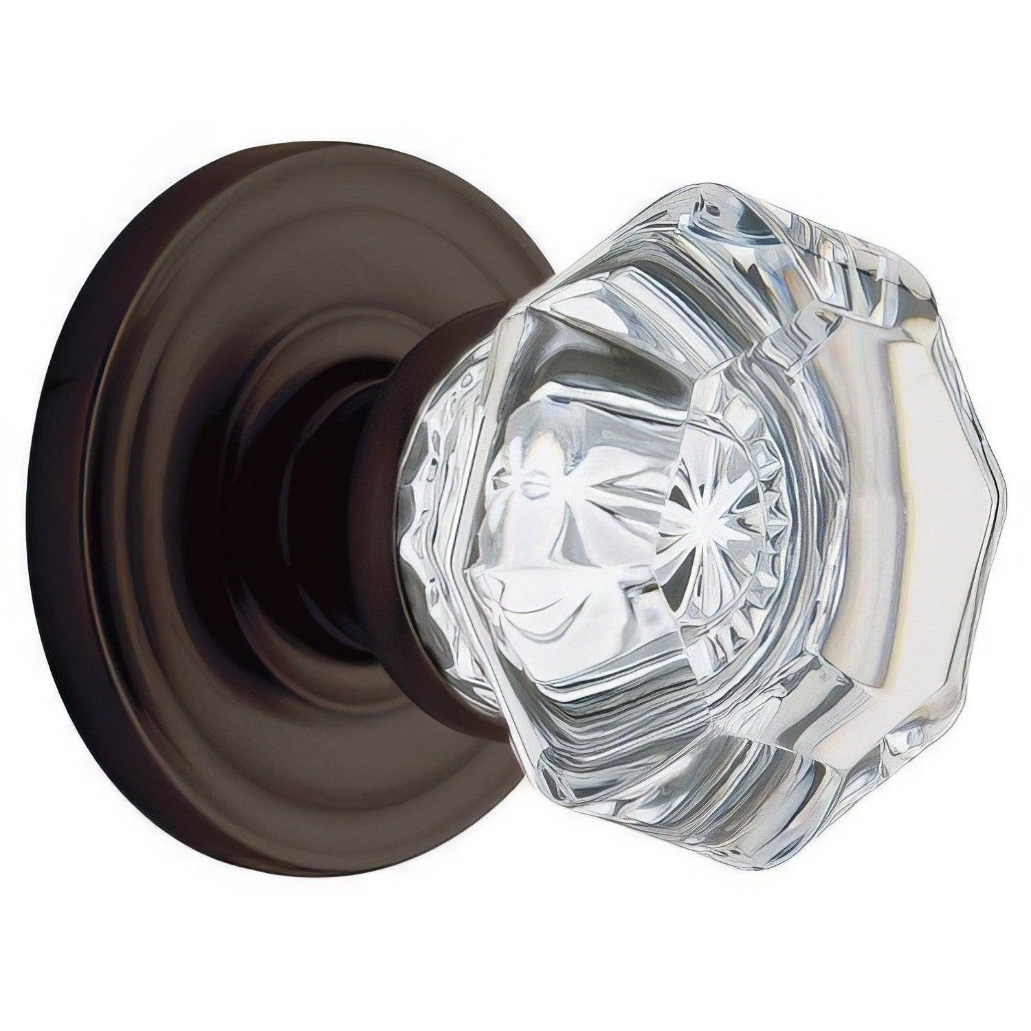 Baldwin 5080.IDM Filmore Crystal Half Dummy Door Knob