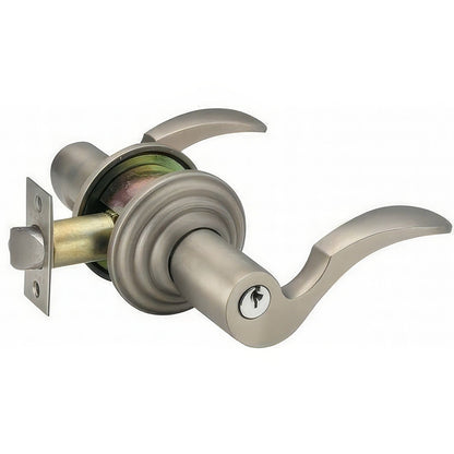 Emtek 5100CUS-RH Cortina Lever Right Hand Keyed Entry With Regular Rose And Adjustable Latch.