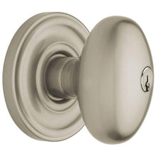 Emtek 5100EUS Egg Knob Keyed Entry With Regular Rose And Adjustable Latch