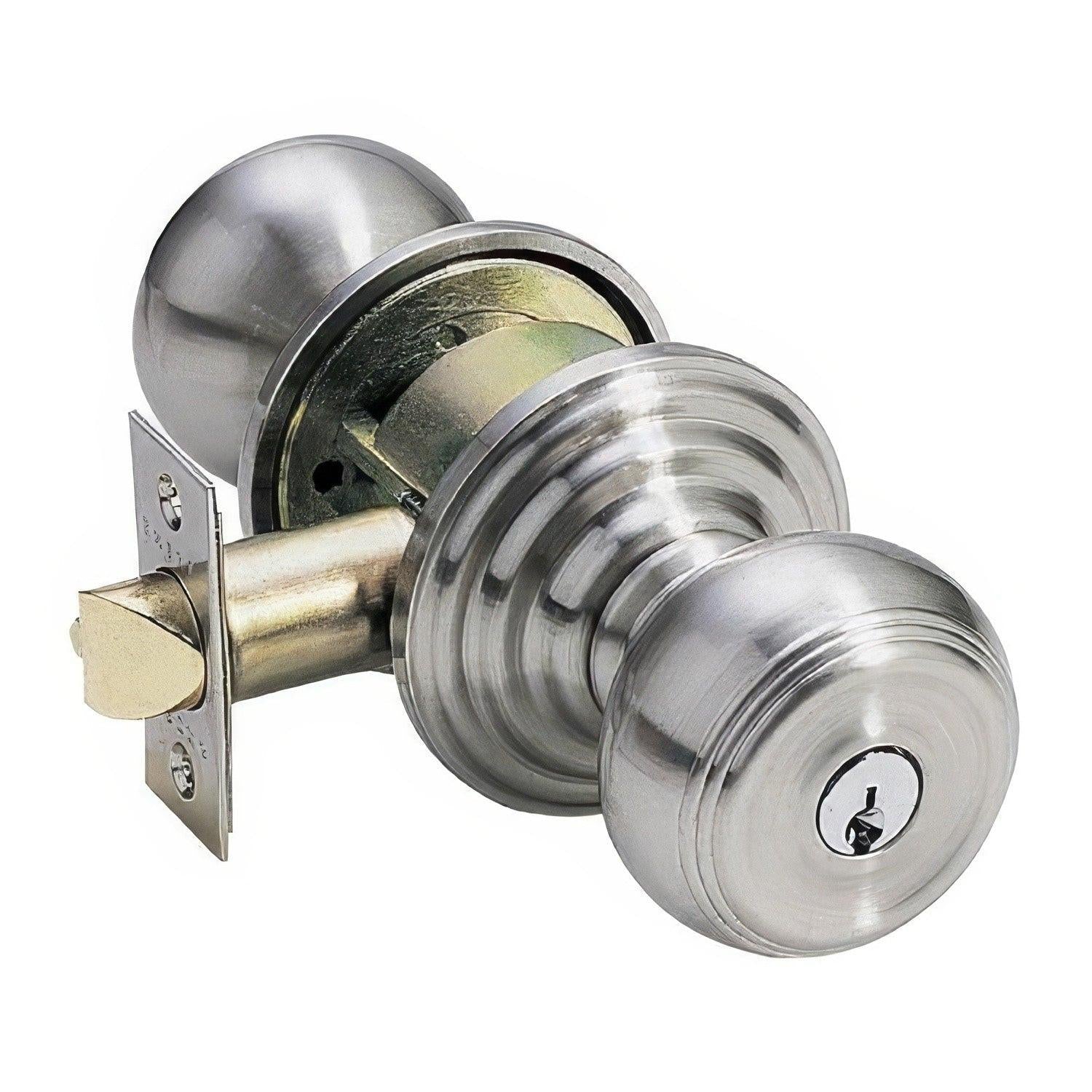 Emtek Providence Knob Keyed Entry With Regular Rose And Adjustable Latch