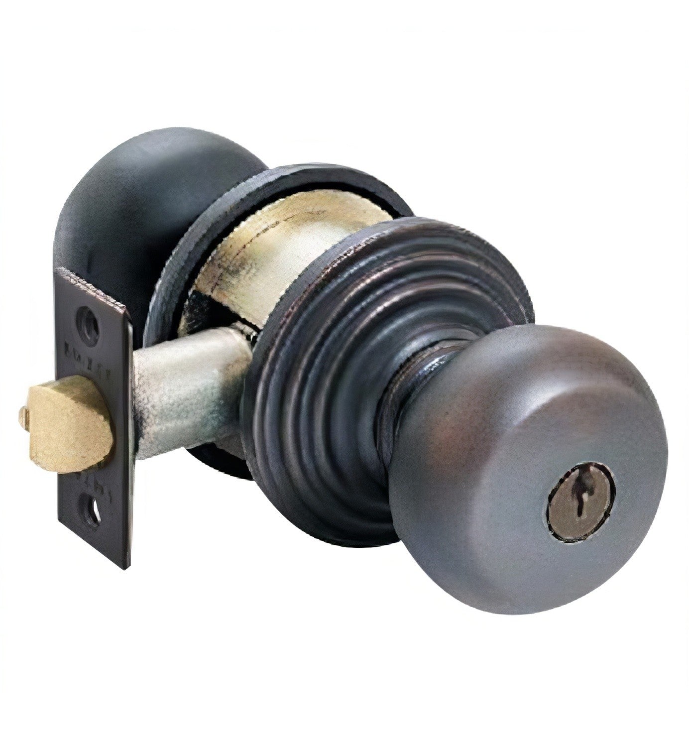 Emtek Waverly Knob Keyed Entry With Regular Rose And Adjustable Latch.