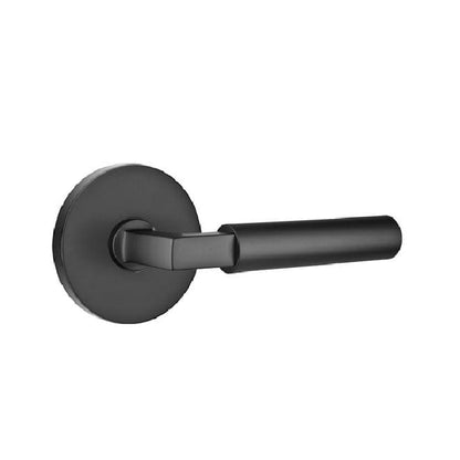 Emtek 5109HECUS15LH Hercules Lever Left Hand 2-3/8" Backset Passage with Disk Rose for 1-1/4" to 2" Door Satin Nickel Finish.
