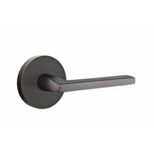 Emtek 5109HLOUSLH Helios Lever Left Hand 2-3/8" Backset Passage with Disk Rose