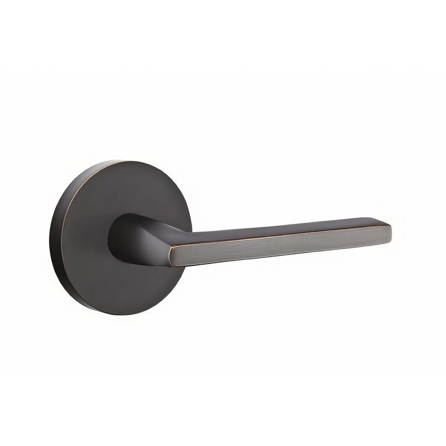 Emtek 5109HLOUSRH Helios Lever Right Hand 2-3/8" Backset Passage with Disk Rose