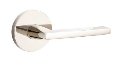 Emtek 5109HLOUSRH Helios Lever Right Hand 2-3/8" Backset Passage with Disk Rose