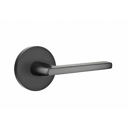 Emtek 5109HLOUSLH Helios Lever Left Hand 2-3/8" Backset Passage with Disk Rose