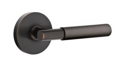 Emtek 5109MYLUSLH Myles Lever Left Hand 2-3/8" Backset Passage with Disk Rose