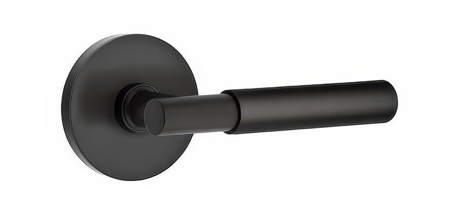 Emtek 5109MYLUSRH Myles Lever Right Hand 2-3/8" Backset Passage with Disk Rose