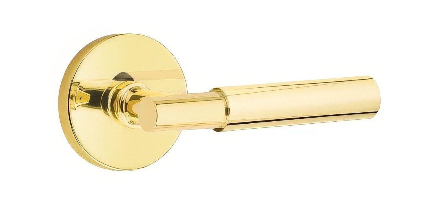 Emtek 5109MYLUSLH Myles Lever Left Hand 2-3/8" Backset Passage with Disk Rose