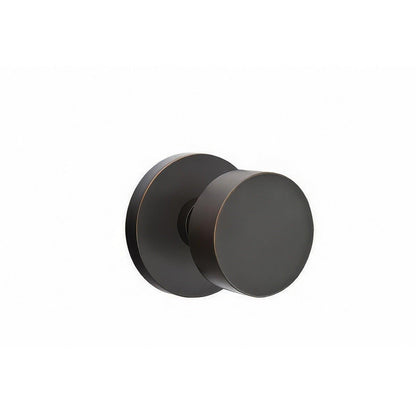 Emtek 5109ROUUS Round Knob 2-3/8" Backset Passage with Disk Rose