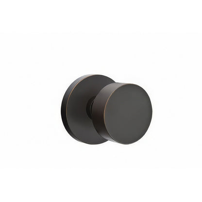Emtek 5109ROUUS Round Knob 2-3/8" Backset Passage with Disk Rose