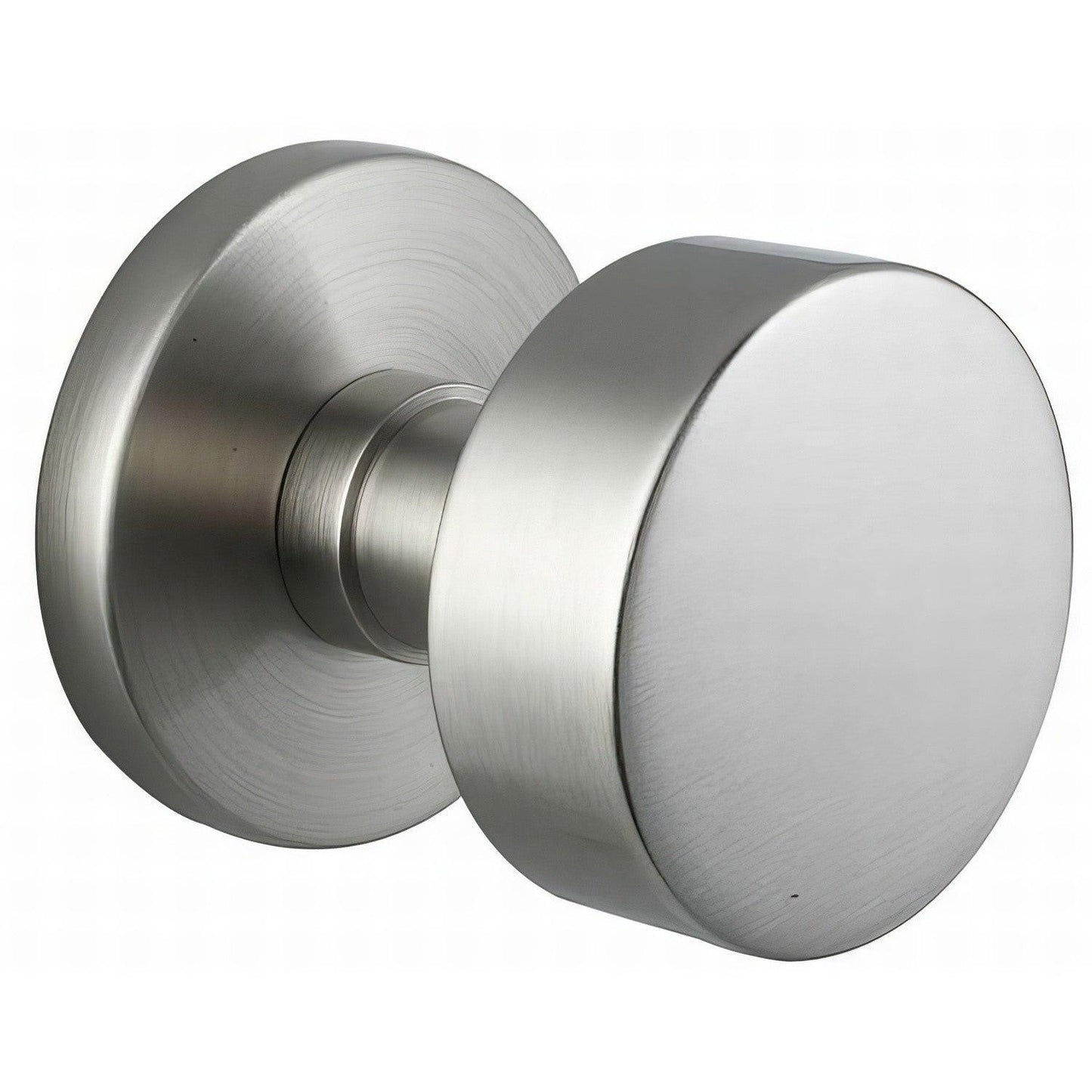 Emtek 5109ROUUS Round Knob 2-3/8" Backset Passage with Disk Rose