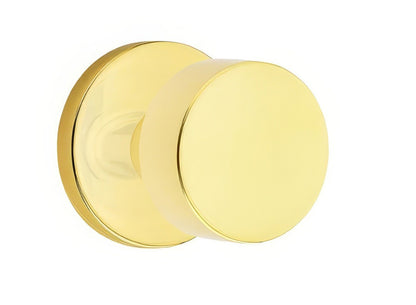 Emtek 5109ROUUS Round Knob 2-3/8" Backset Passage with Disk Rose