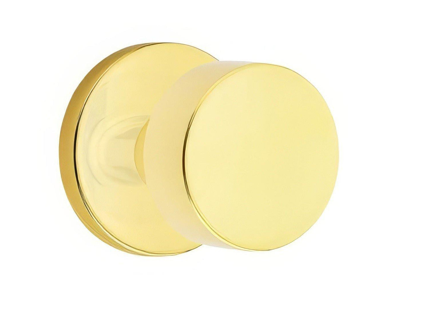 Emtek 5109ROUUS Round Knob 2-3/8" Backset Passage with Disk Rose