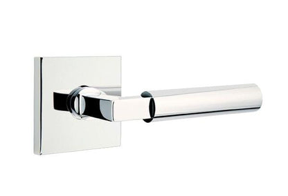 Emtek 5110HECUS15RH Hercules Lever Right Hand 2-3/8" Backset Passage with Square Rose for 1-1/4" to 2" Door Satin Nickel Finish.
