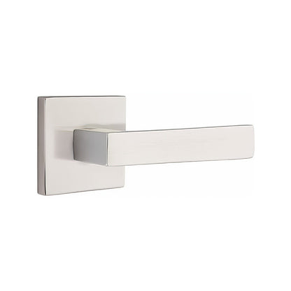Emtek 5110DTUSRH Dumont Lever Right Hand 2-3/8" Backset Passage with Square Rose.