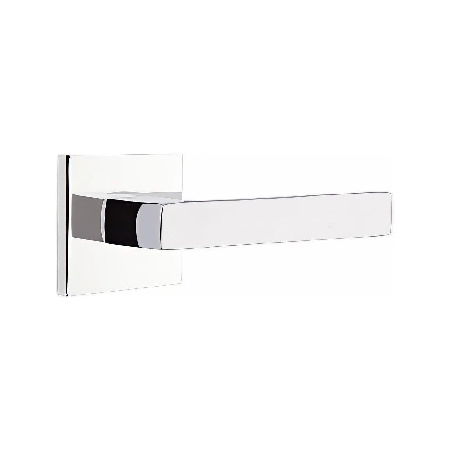 Emtek 5110DTUSLH Dumont Lever Left Hand 2-3/8" Backset Passage with Square Rose