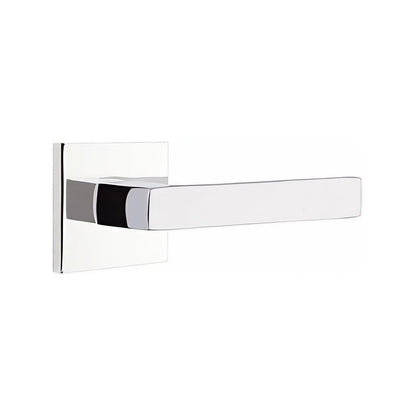 Emtek 5110DTUSLH Dumont Lever Left Hand 2-3/8" Backset Passage with Square Rose